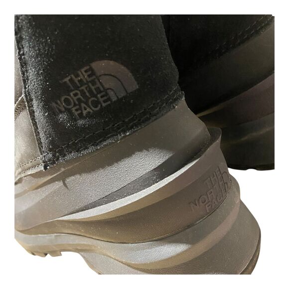 The North Face Boots Mens 13 Black Leather Chilkat V 400 Insulated WP Snow Gorp - Picture 10 of 12